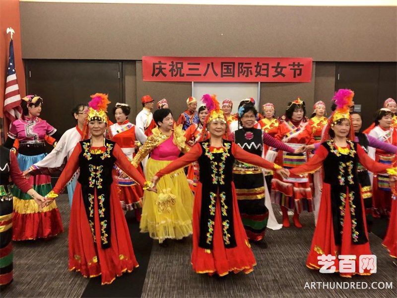 西雅图阳光艺术团举行庆祝“三八”妇女节联谊活动